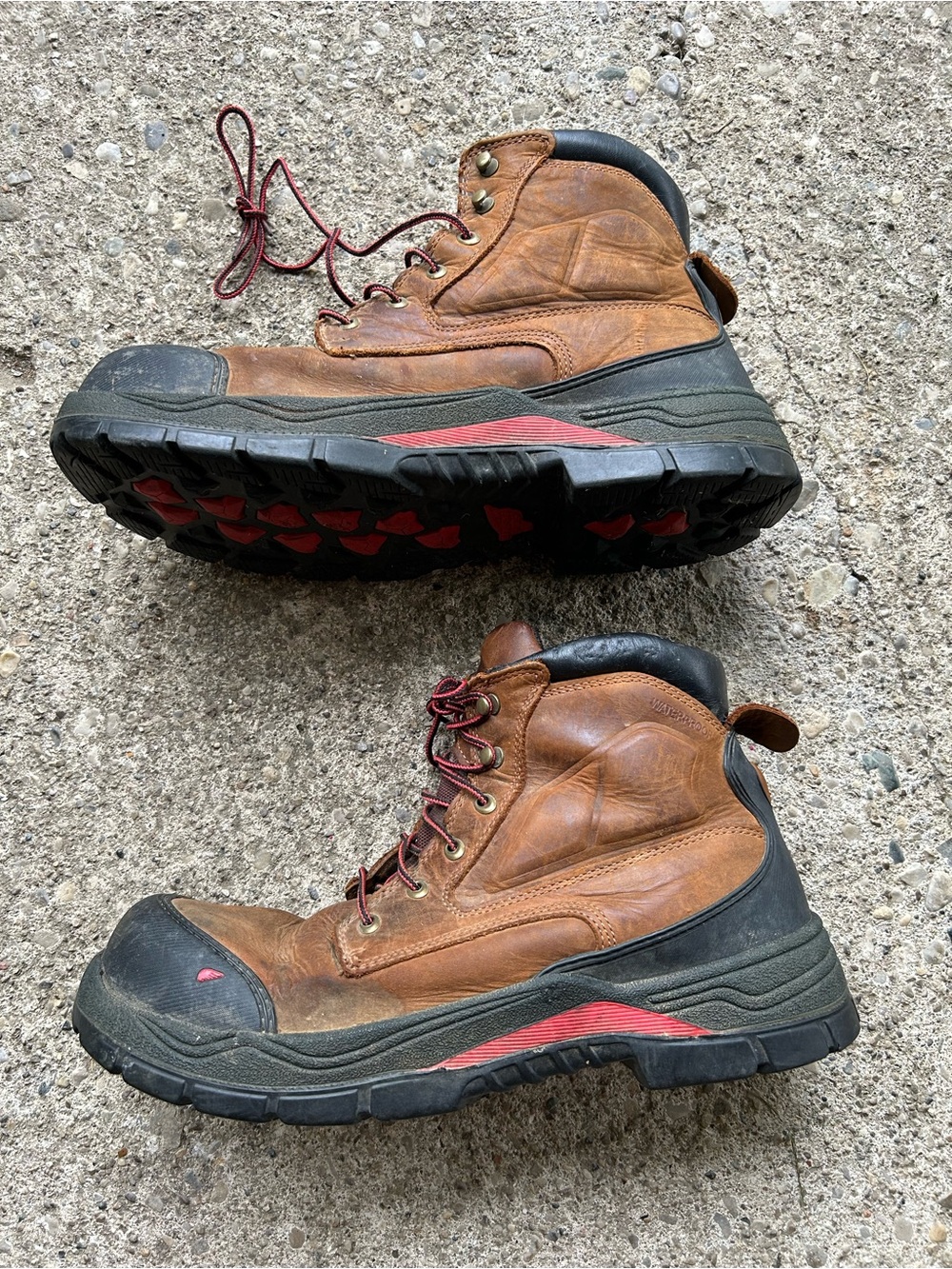 Red wing Men's Brown Leather Work Boots Sz 13